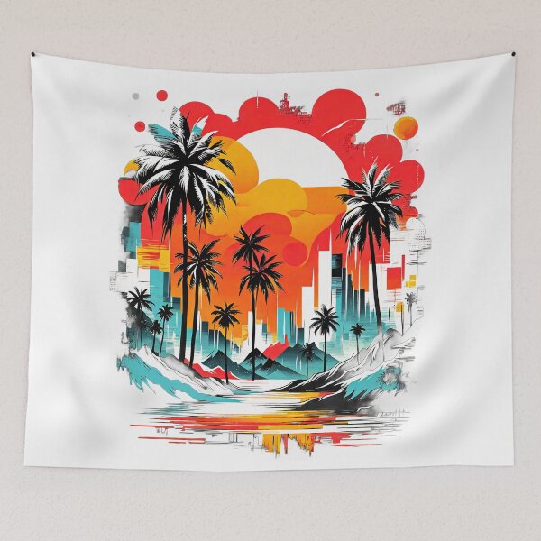 Item preview, tropical landscape designed and sold by redmoon64.