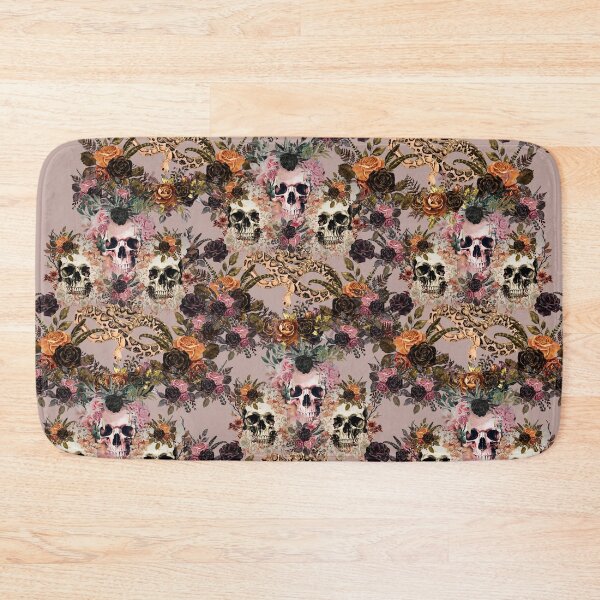Item preview, Floral Skull Art – Gothic Skull with Flowers, Dark Aesthetic, Tattoo-Inspired Illustration designed and sold by SKULLARTISTRY.