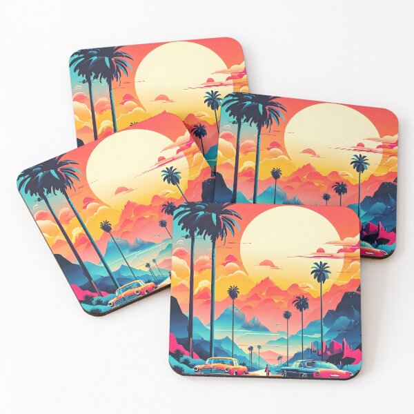 Item preview, tropical landscape with cars designed and sold by redmoon64.