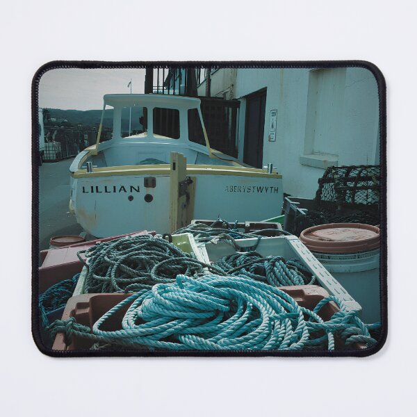 Item preview, Boat in Old Dockyard | Aberystwyth Seaside designed and sold by LiminalLane.