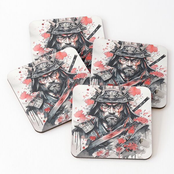 Item preview, samurai face designed and sold by redmoon64.
