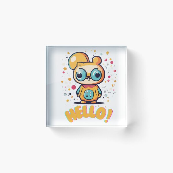Item preview, hello funny and colorful t-shirt , ai designs generated  designed and sold by Qaizo.