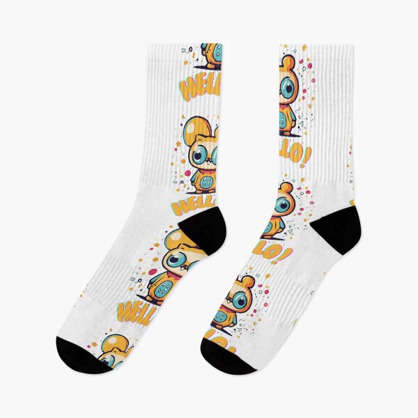 Item preview, hello funny and colorful t-shirt , ai designs generated  designed and sold by Qaizo.