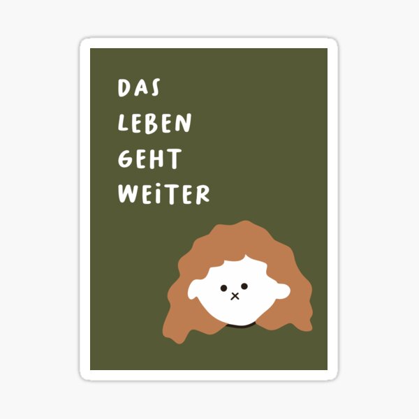 Artikel-Vorschau von Das Leben geht weiter | Niedliche Mädchen-Illustration, designt und verkauft von RM-Journey.