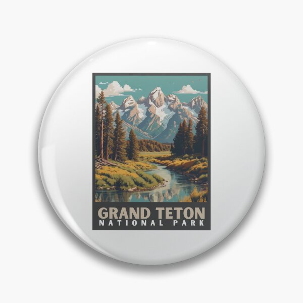Artikelvorschau, Vintage Grand Teton Nationalpark entworfen und verkauft von SantisLab.
