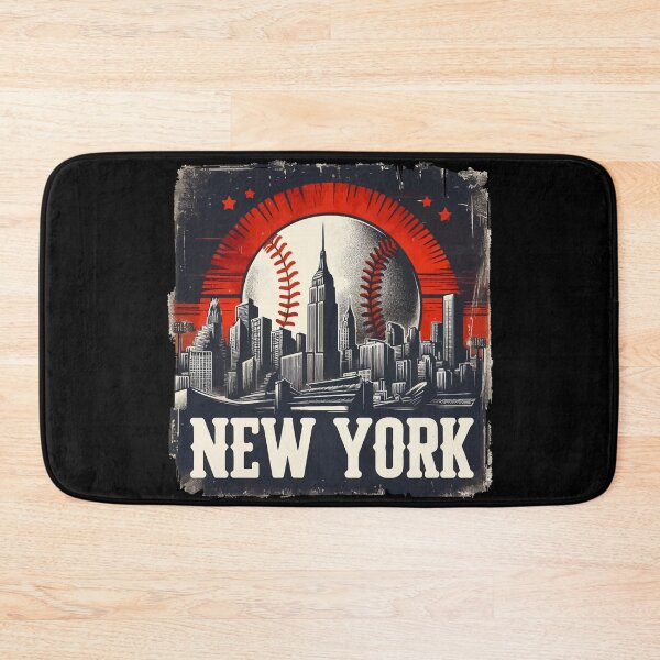 Item preview, New York Baseball Skyline Retro Vintage designed and sold by TomFrontierArt.