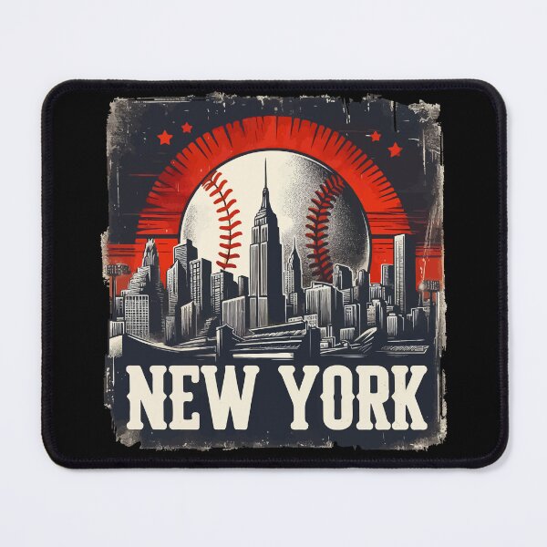 Item preview, New York Baseball Skyline Retro Vintage designed and sold by TomFrontierArt.