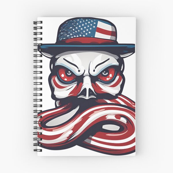 Item preview, USA angry snake t-shirt, AI art  designed and sold by Qaizo.