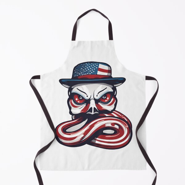 Item preview, USA angry snake t-shirt, AI art  designed and sold by Qaizo.