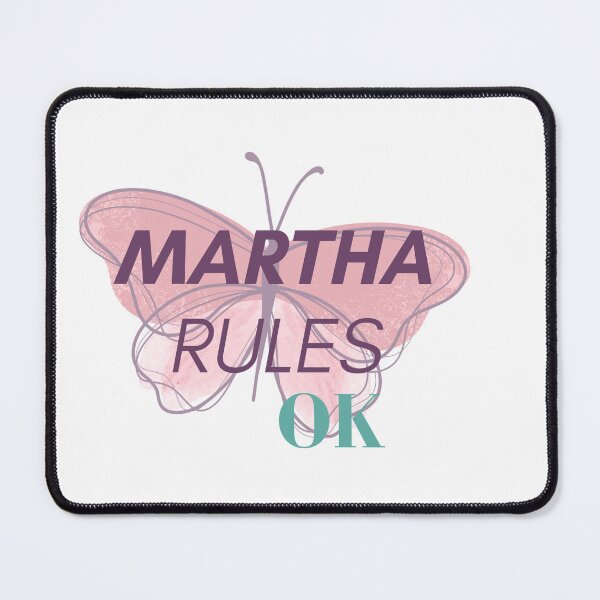 Item preview, Martha Rules OK with pink butterfly designed and sold by Fionamyles.