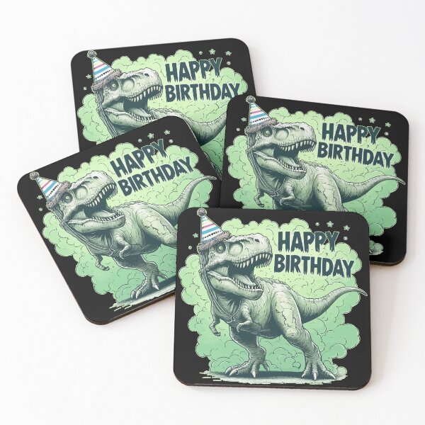 Item preview, Funny Spooky Happy Birthday Tyrannosaurus Party designed and sold by TomFrontierArt.