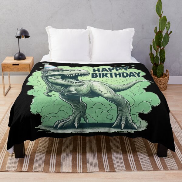 Item preview, Funny Spooky Happy Birthday Tyrannosaurus Party designed and sold by TomFrontierArt.