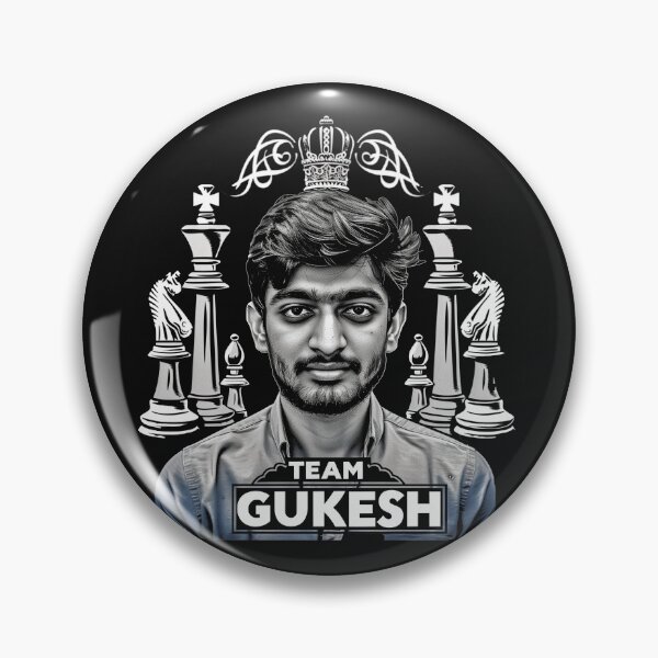 Item preview, Team Dommaraju Gukesh, world chess championship designed and sold by SvarunPogani.