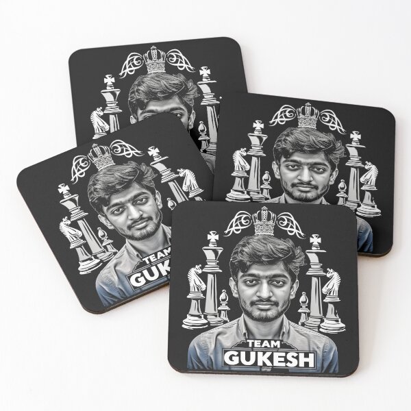 Item preview, Team Dommaraju Gukesh, world chess championship designed and sold by SvarunPogani.