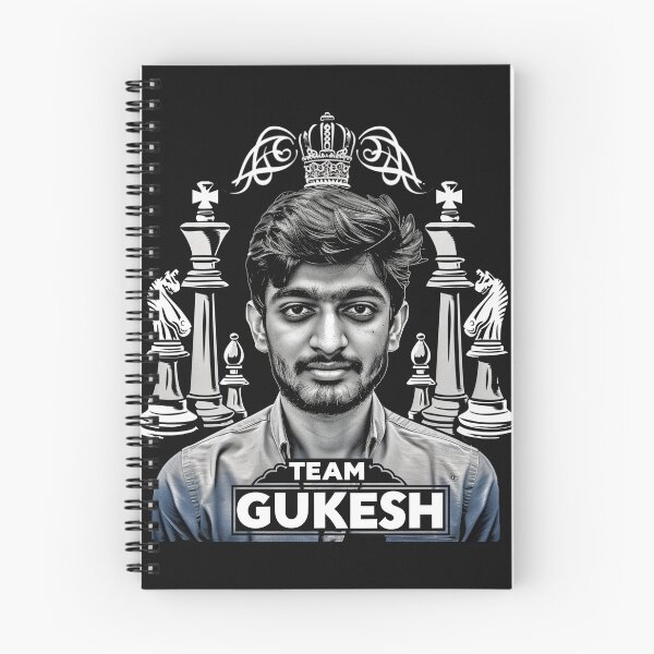 Item preview, Team Dommaraju Gukesh, world chess championship designed and sold by SvarunPogani.