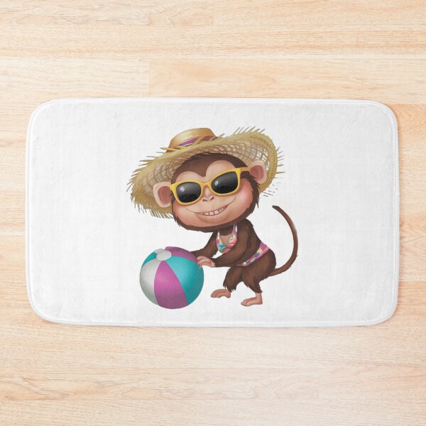 Item preview, Monkey in a bikini on the beach designed and sold by MagelliShop.