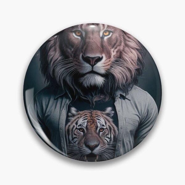 Item preview, lion with tiger shirt designed and sold by Elemento8.