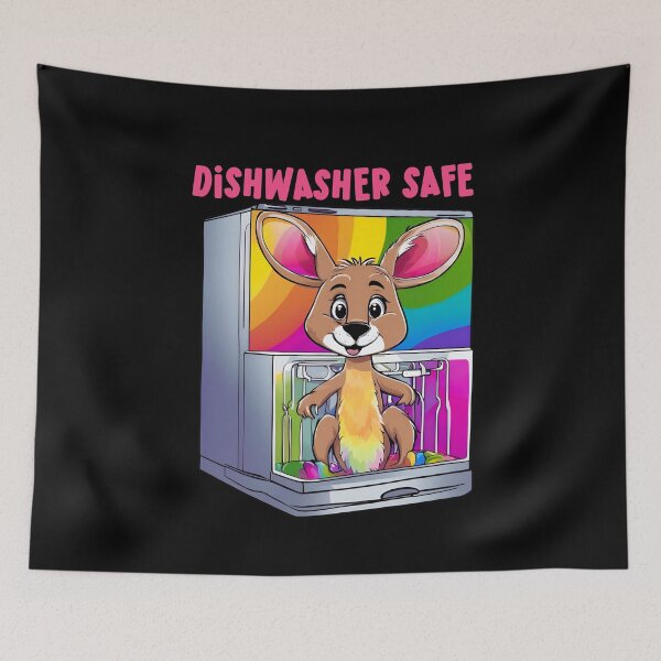 Item preview, Dishwasher Safe With Funny Kangaroo designed and sold by LadyGoodwill.