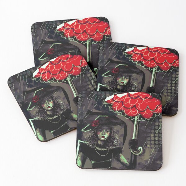Item preview, Woman With Red Umbrella designed and sold by keylime-skies.