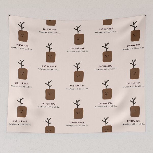 Item preview, qué será será - Whatever will be, will be | Cute Plant Pot Illustration designed and sold by RM-Journey.