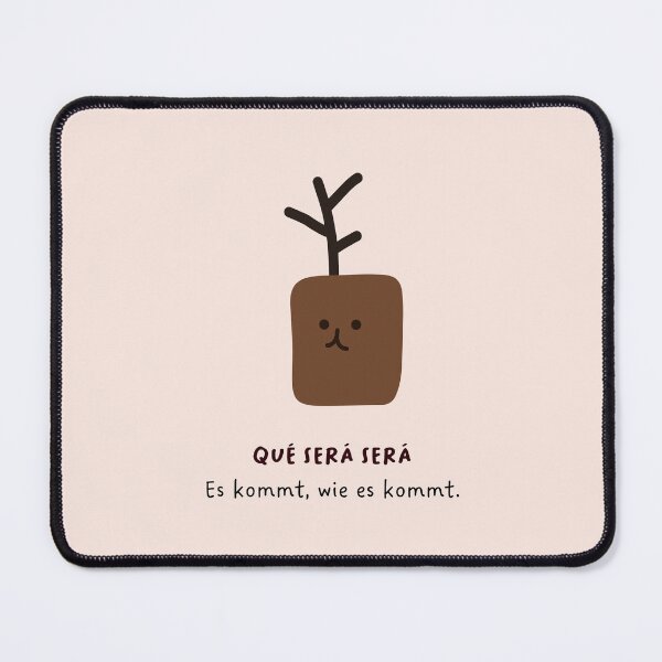 Item preview, qué será será - Was auch immer sein wird, wird sein | Cute Plant Pot Illustration designed and sold by RM-Journey.