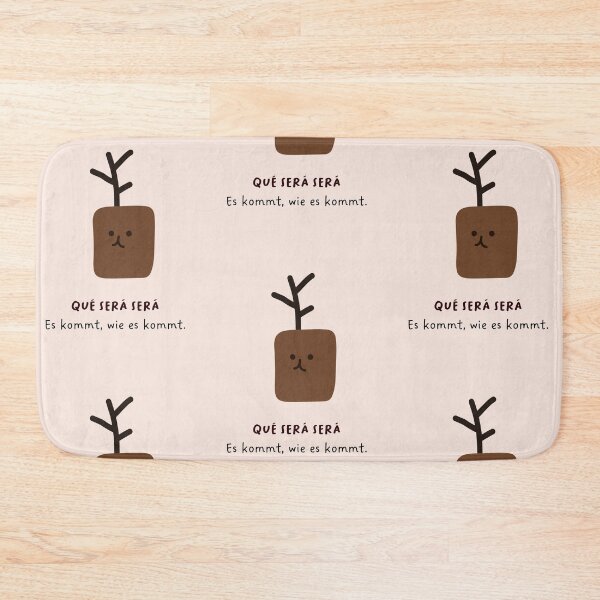 Item preview, qué será será - Was auch immer sein wird, wird sein | Cute Plant Pot Illustration designed and sold by RM-Journey.