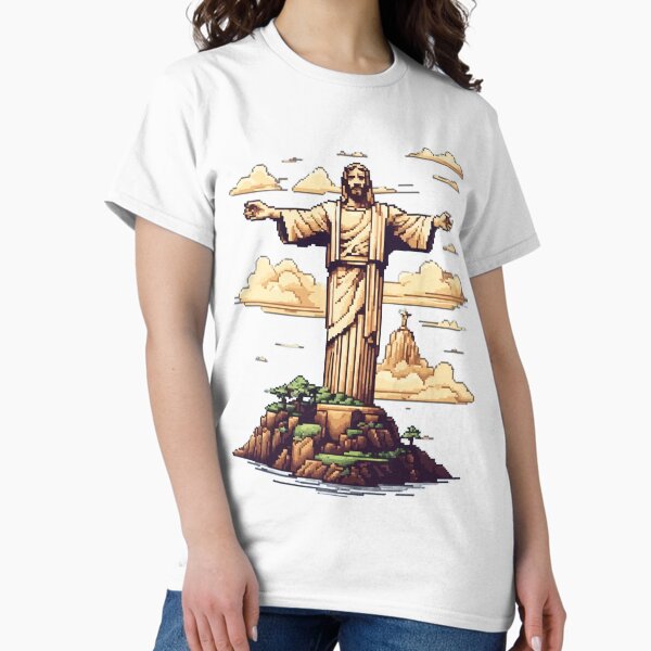 Item preview, 8-Bit Art Of Christ The Redeemer designed and sold by LeftImpressed.