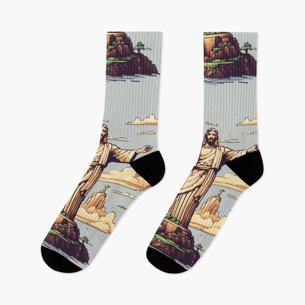 Item preview, 8-Bit Art Of Christ The Redeemer designed and sold by LeftImpressed.
