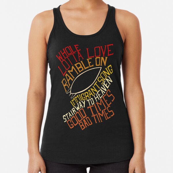 Led Zeppelin - Songs Racerback Tank Top