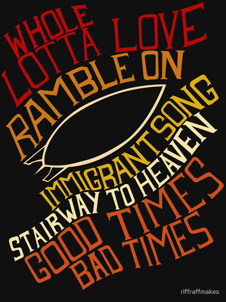 Led Zeppelin - Songs by riffraffmakes