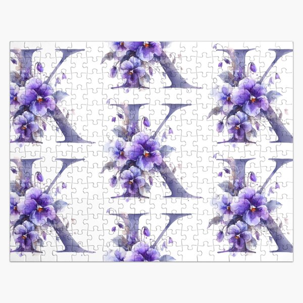 VIOLETS LETTER K Jigsaw Puzzle