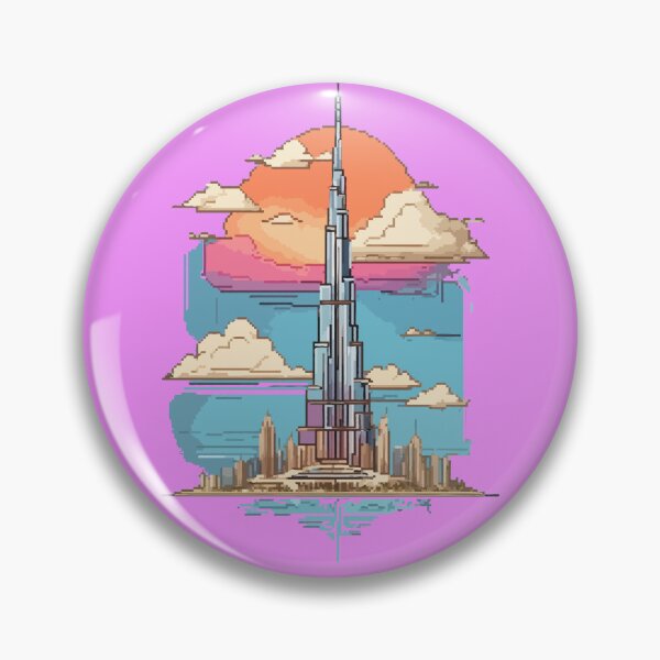 Item preview, Burj Khalifa in 8-Bit Graphics designed and sold by LeftImpressed.