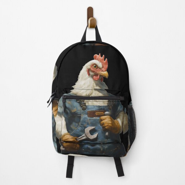 Item preview, Chicken mechanic in blue overalls III designed and sold by Wiesława Smolińska.
