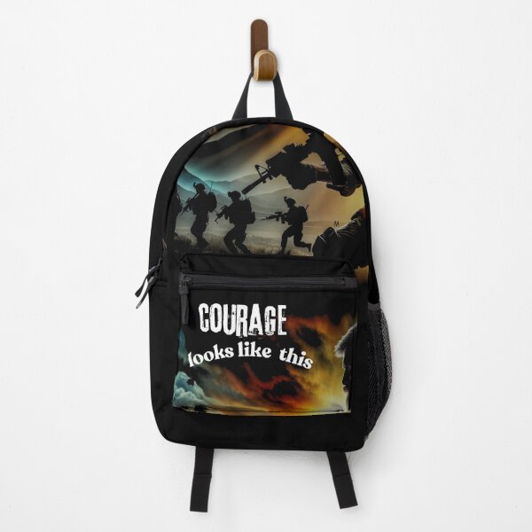Item preview, Courage in Action: Soldier Leading Troops designed and sold by ValorVerse.