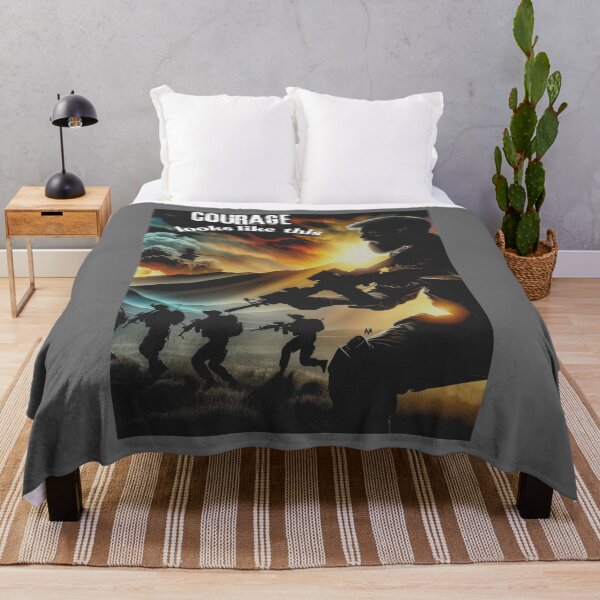 Item preview, Courage in Action: Soldier Leading Troops designed and sold by ValorVerse.