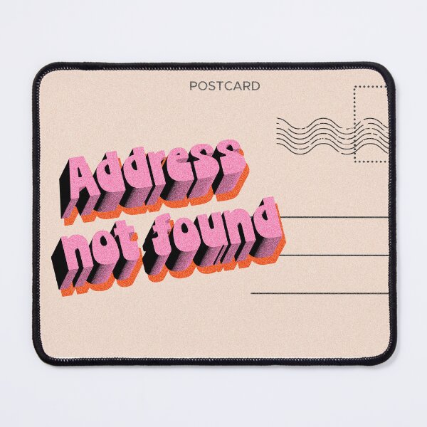 Item preview, Address Not Found Postcard Retro Sassy Art to Notify your Customers designed and sold by TheMugDirectory.