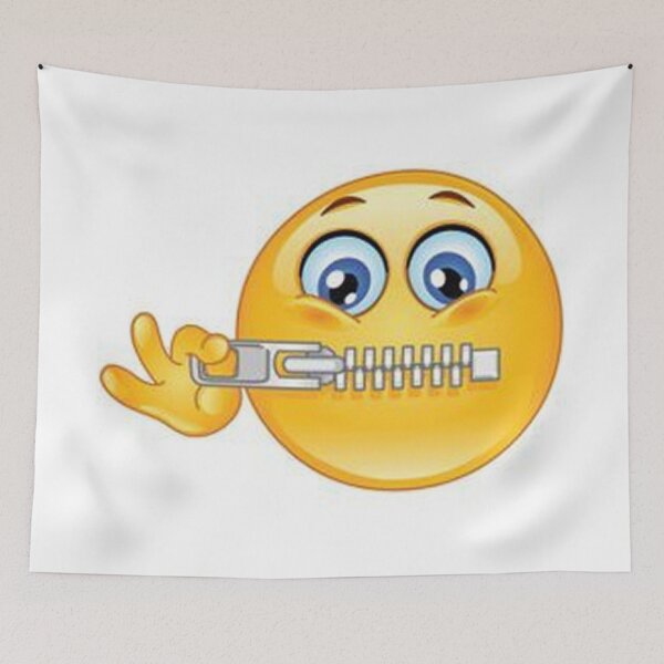 Item preview, Zip it Be Quiet Emoji designed and sold by Staytrendy.