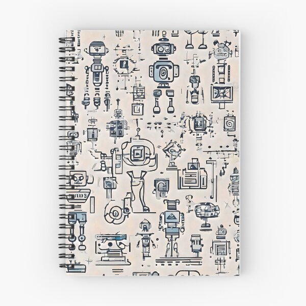 Item preview, Robotic Wallpaper (light) designed and sold by Zenvo.