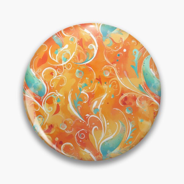 Item preview, Orange Bohemian Paisley | Seamless designed and sold by Unrooted.