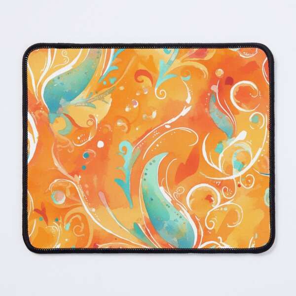 Item preview, Orange Bohemian Paisley | Seamless designed and sold by Unrooted.