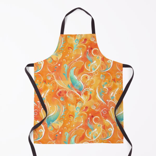 Item preview, Orange Bohemian Paisley | Seamless designed and sold by Unrooted.