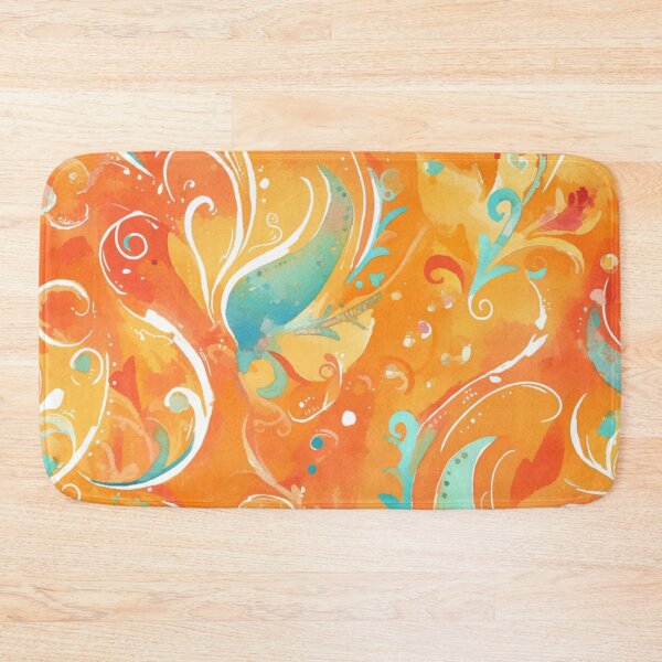 Item preview, Orange Bohemian Paisley | Seamless designed and sold by Unrooted.