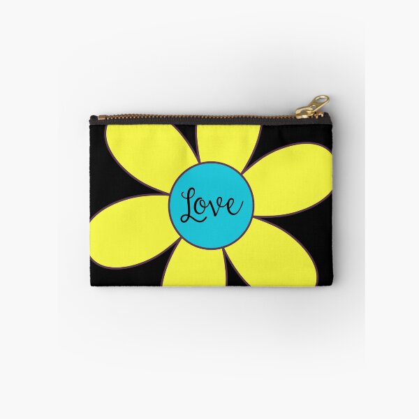 Item preview, Sixties style daisy with love Blue and Yellow designed and sold by Fionamyles.