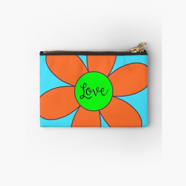 Item preview, Sixties style daisy with love orange and green designed and sold by Fionamyles.