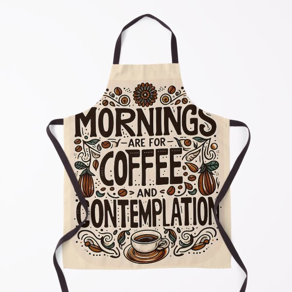 Item preview, Mornings are for Coffee and Contemplation, typography designed and sold by maxmaj.