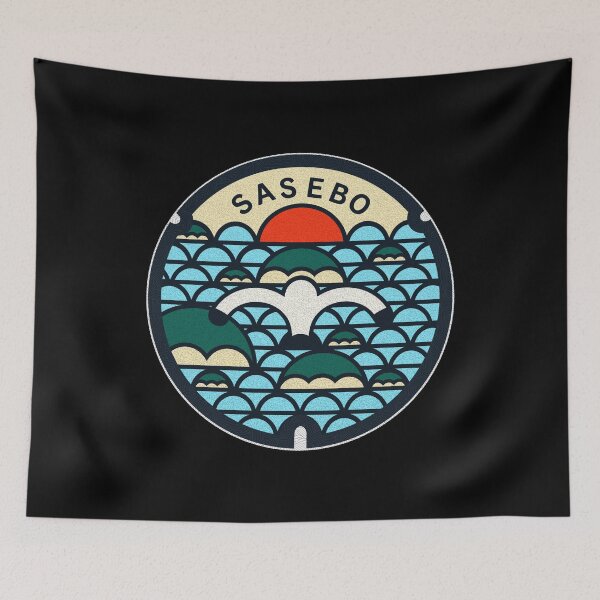 Item preview, Sasebo City Manhole Cover Art designed and sold by Musashi1996Art.