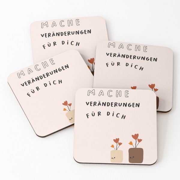 Item preview, Mach Veränderungen für dich | Cute Plant Pot Illustration designed and sold by RM-Journey.