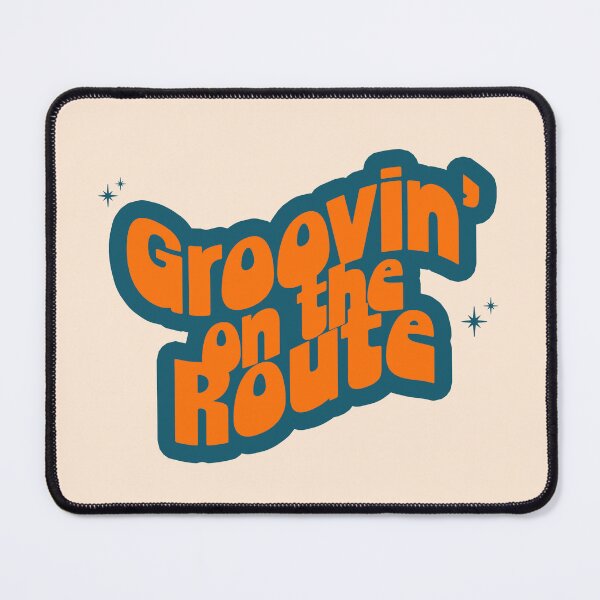 Item preview, Groovin' on the Route Retro Sassy Word Art designed and sold by TheMugDirectory.