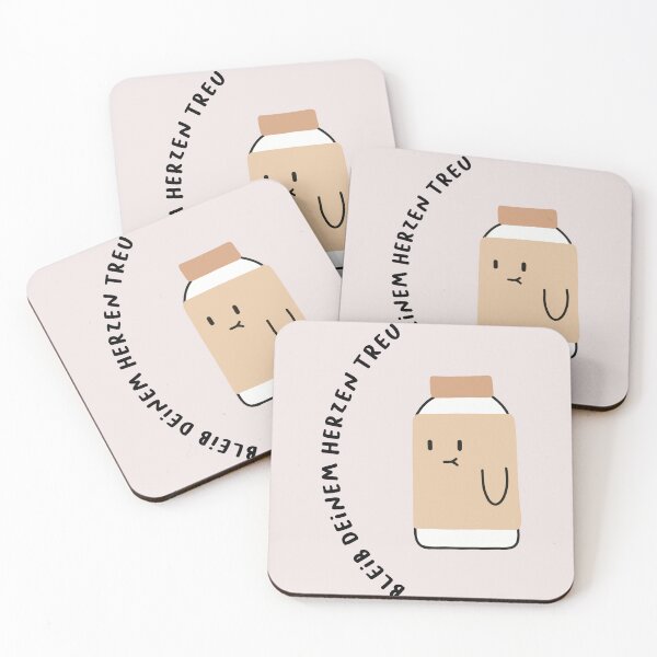 Item preview, Bleib deinem Herzen treu | Cute Drinking Bottle Illustration designed and sold by RM-Journey.