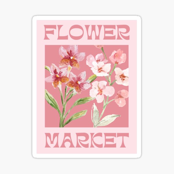 Item preview, Flower Market Poster 1 designed and sold by Josie Shapira.